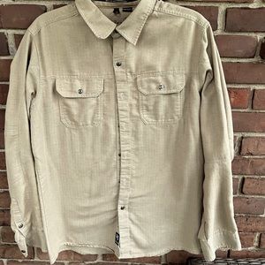 KUHL Long Sleeve 5 Panel Button Up Shirt Size Med